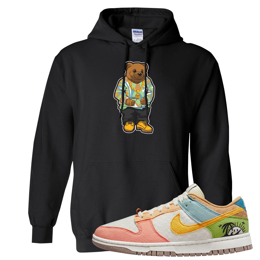 Sail Sanded Gold Low Dunks Hoodie | Sweater Bear, Black