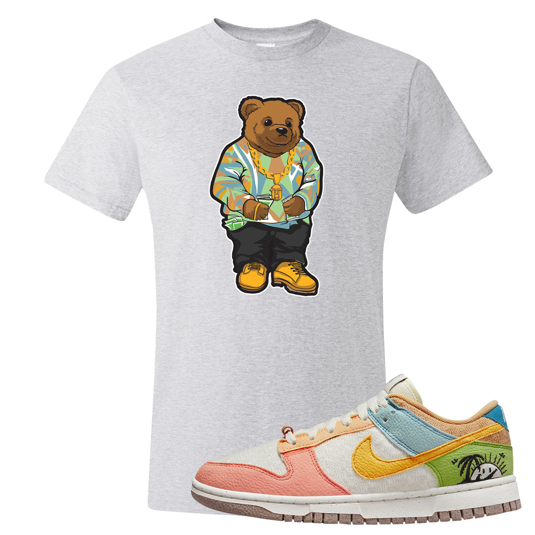 Sail Sanded Gold Low Dunks T Shirt | Sweater Bear, Ash