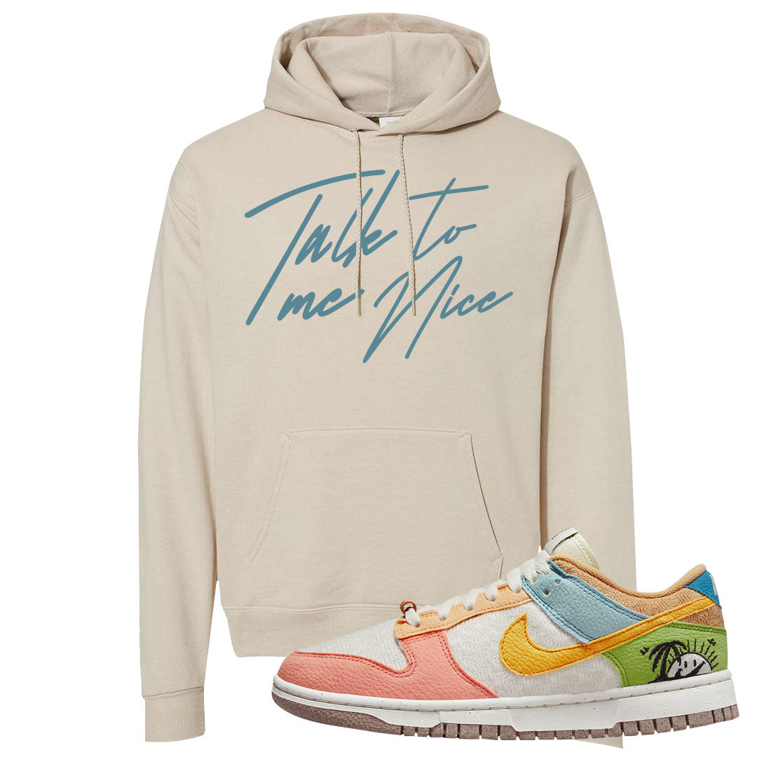 Sail Sanded Gold Low Dunks Hoodie | Talk To Me Nice, Sand