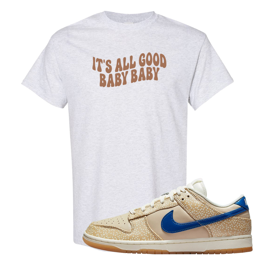 Sesame Seed Bun Low Dunks T Shirt | All Good Baby, Ash