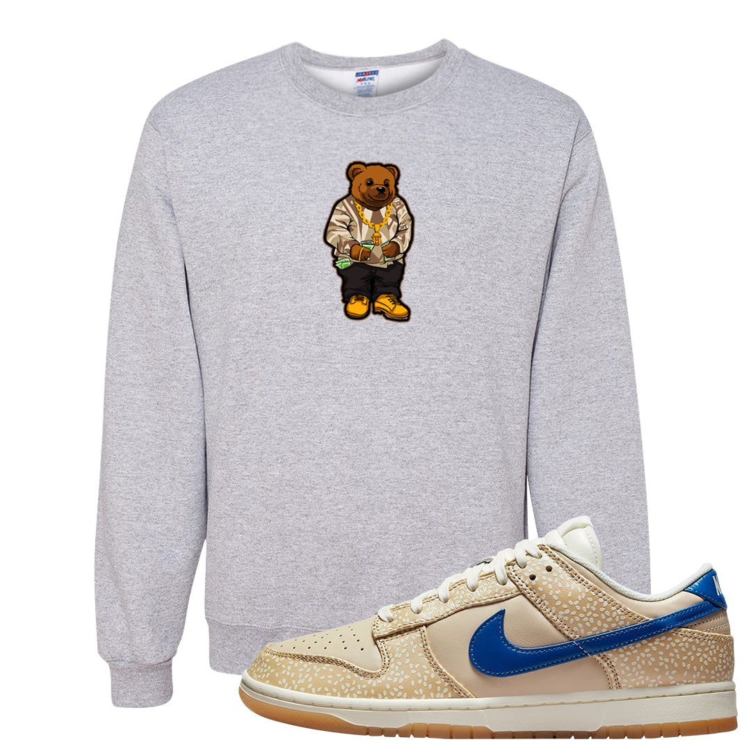 Sesame Seed Bun Low Dunks Crewneck Sweatshirt | Sweater Bear, Ash
