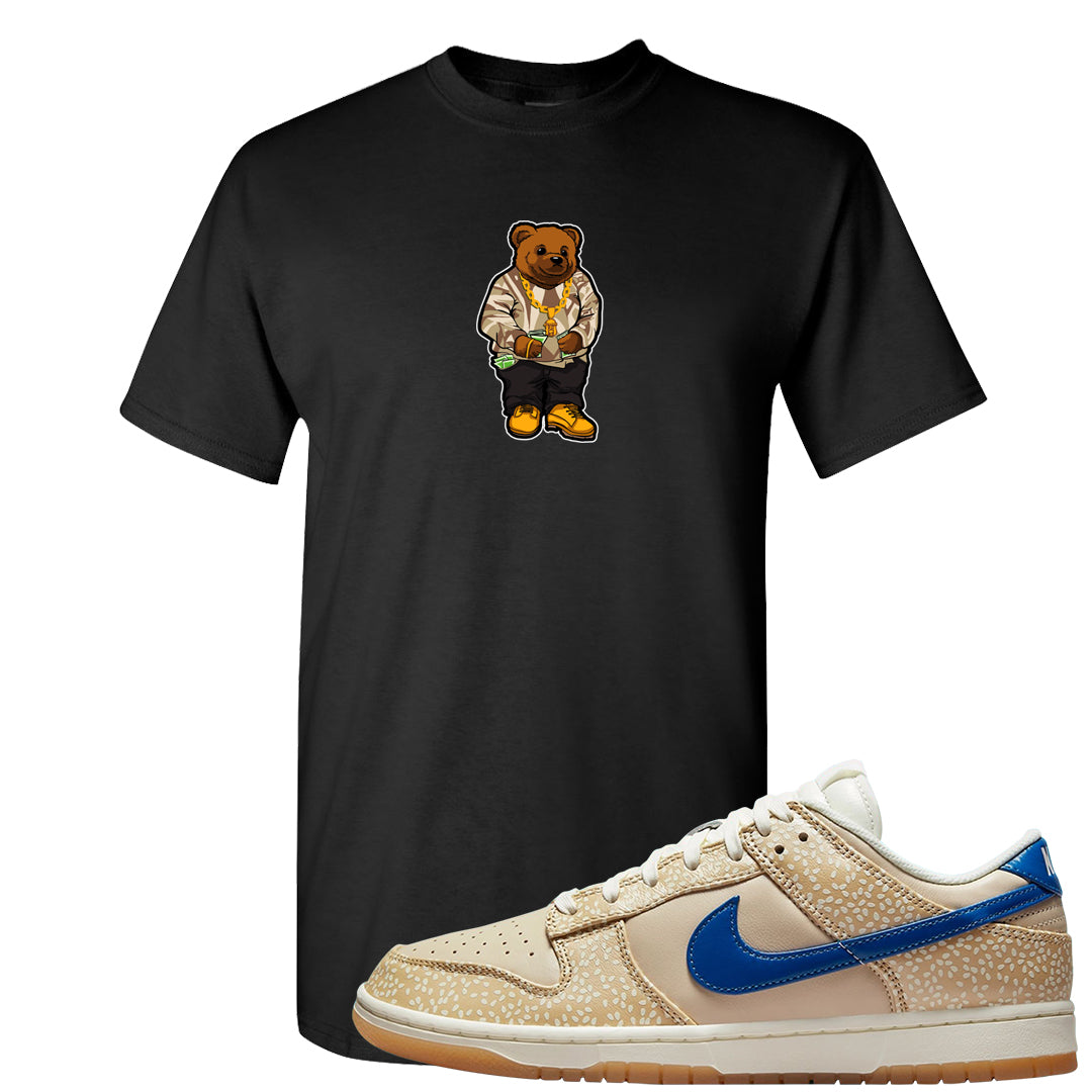 Sesame Seed Bun Low Dunks T Shirt | Sweater Bear, Black