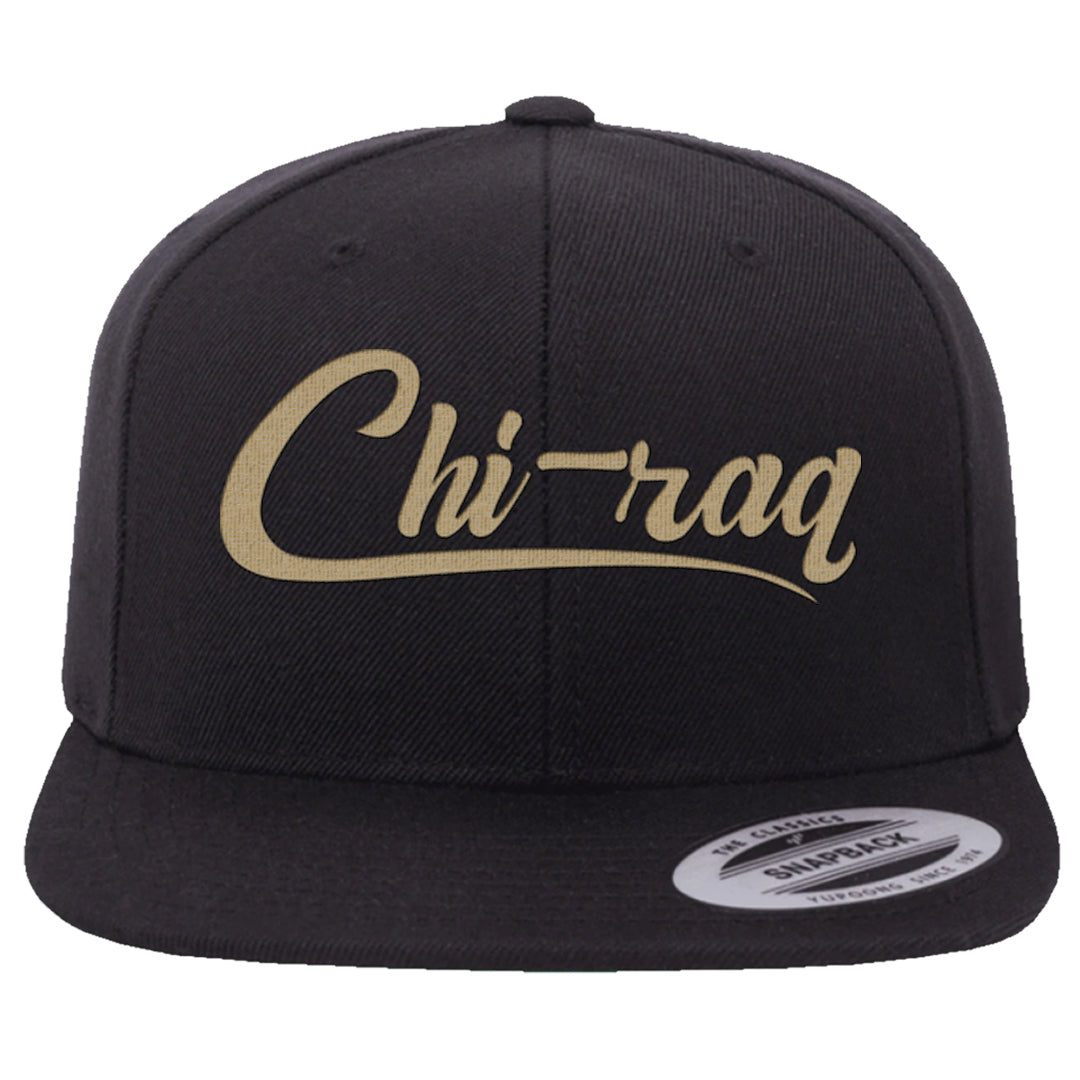Sesame Seed Bun Low Dunks Snapback Hat | Chiraq, Black