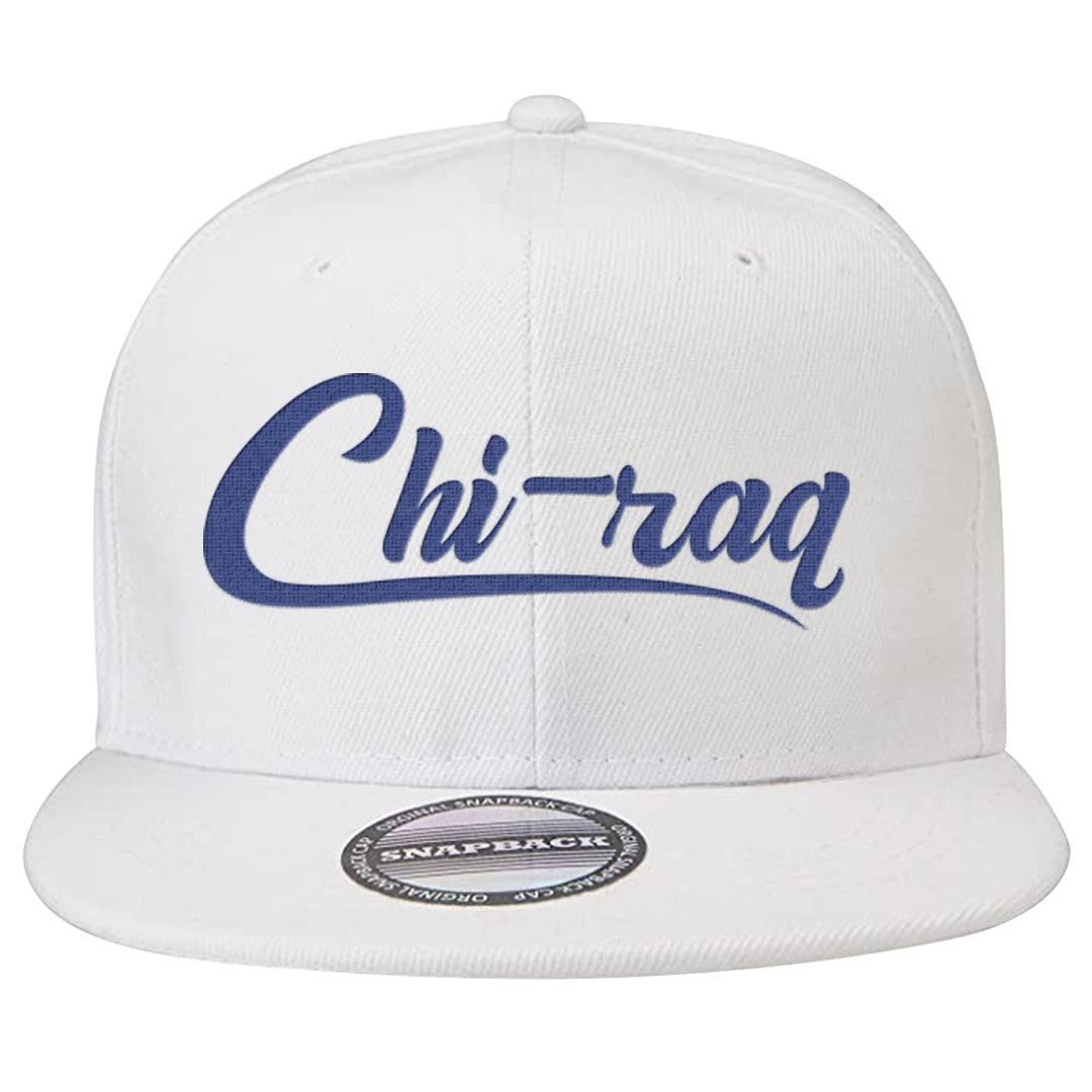 Sesame Seed Bun Low Dunks Snapback Hat | Chiraq, White