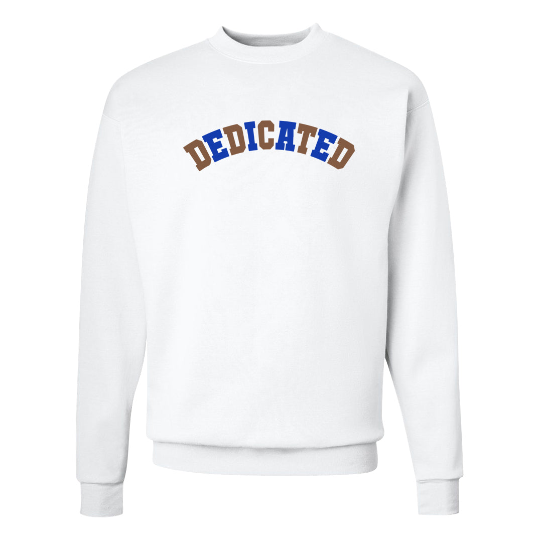 Sesame Seed Bun Low Dunks Crewneck Sweatshirt | Dedicated, White