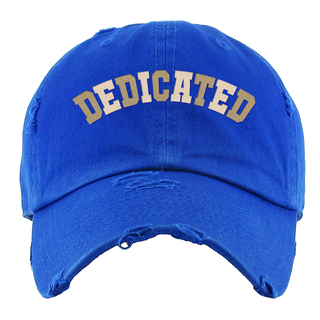 Sesame Seed Bun Low Dunks Distressed Dad Hat | Dedicated, Royal