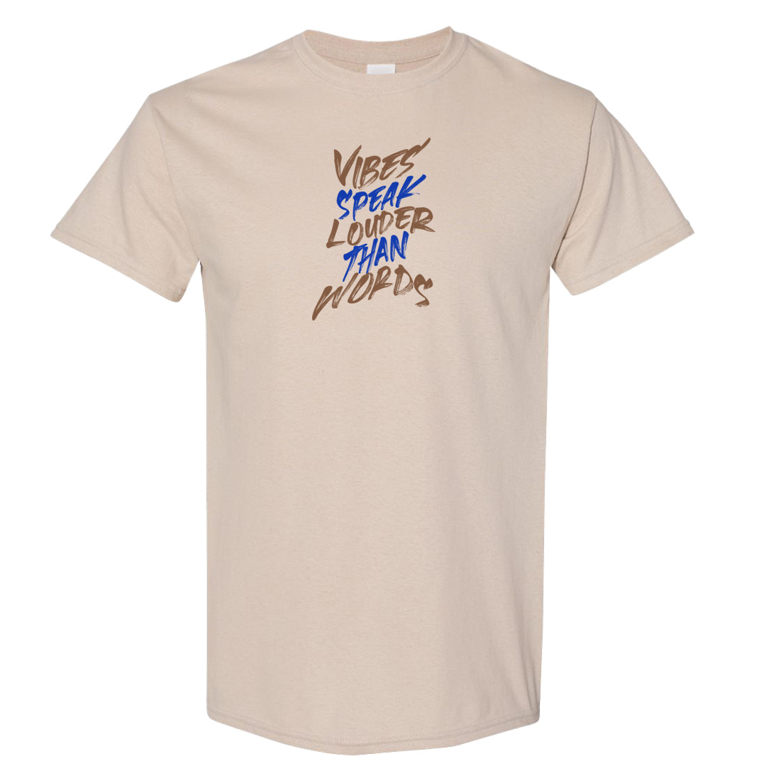 Sesame Seed Bun Low Dunks T Shirt | Vibes Speak Louder Than Words, Sand