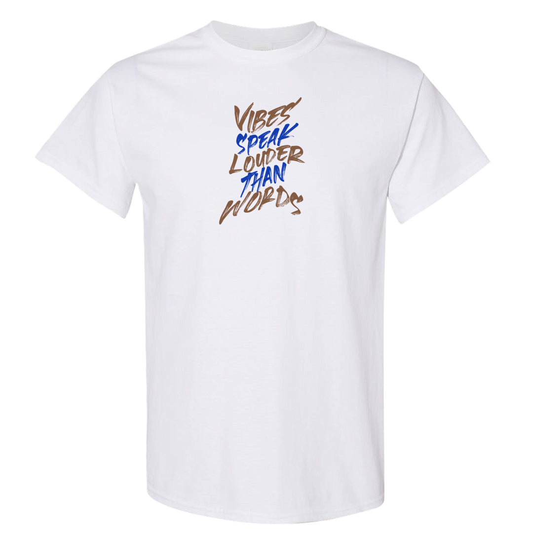 Sesame Seed Bun Low Dunks T Shirt | Vibes Speak Louder Than Words, White