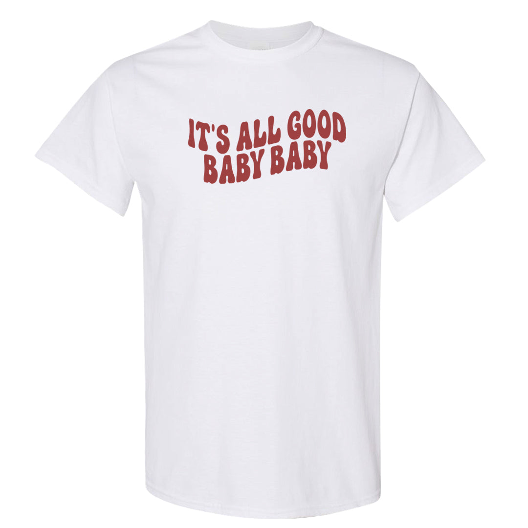 Shimmer Sanddrift Fuzzy Low Dunks T Shirt | All Good Baby, White