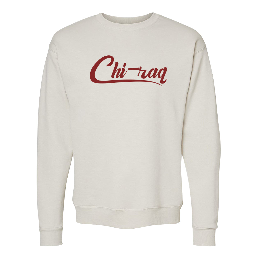 Shimmer Sanddrift Fuzzy Low Dunks Crewneck Sweatshirt | Chiraq, Sand