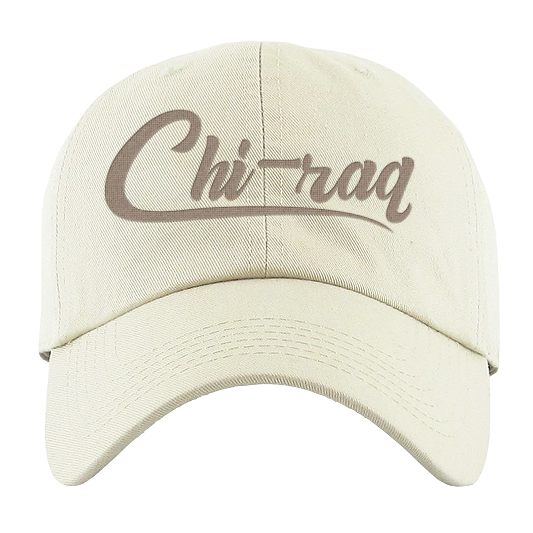 Shimmer Sanddrift Fuzzy Low Dunks Dad Hat | Chiraq, White
