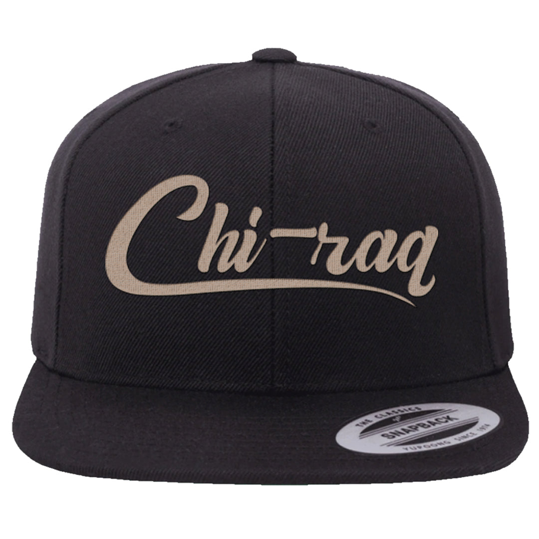 Shimmer Sanddrift Fuzzy Low Dunks Snapback Hat | Chiraq, Black