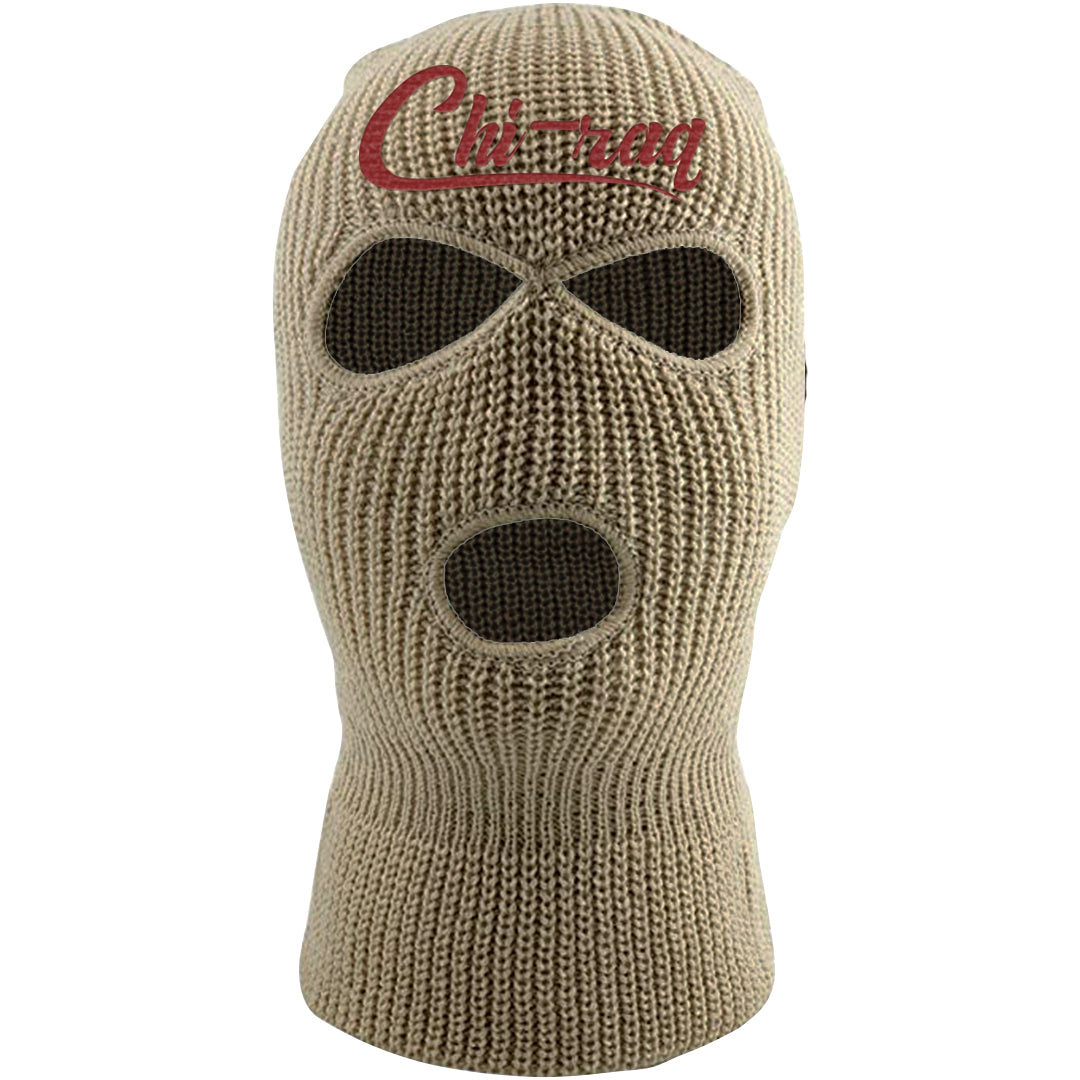 Shimmer Sanddrift Fuzzy Low Dunks Ski Mask | Chiraq, Khaki