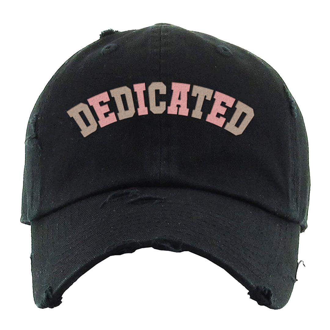 Shimmer Sanddrift Fuzzy Low Dunks Distressed Dad Hat | Dedicated, Black