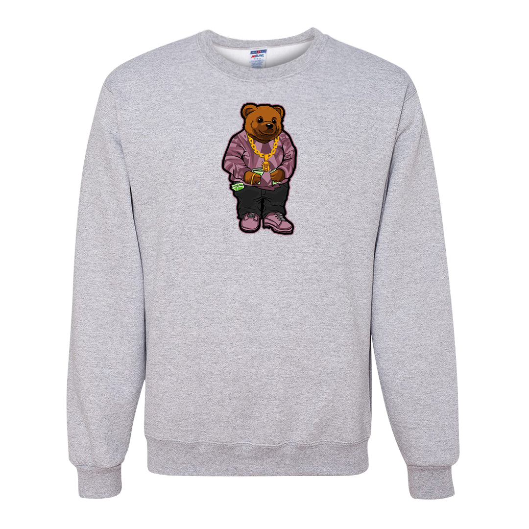 Teddy Bear Pink Low Dunks Crewneck Sweatshirt | Sweater Bear, Ash