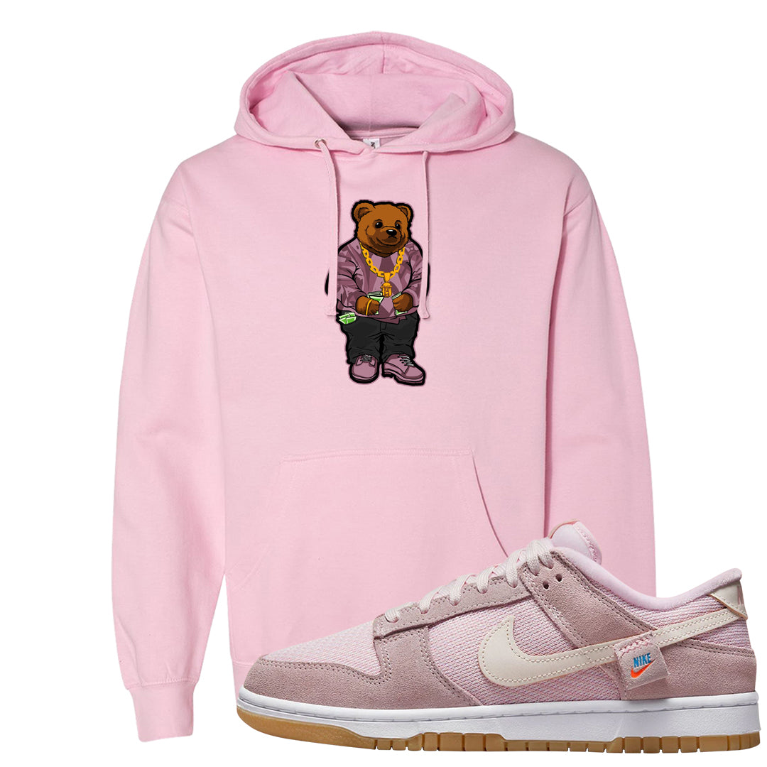 Teddy Bear Pink Low Dunks Hoodie | Sweater Bear, Light Pink