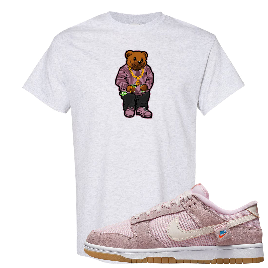 Teddy Bear Pink Low Dunks T Shirt | Sweater Bear, Ash