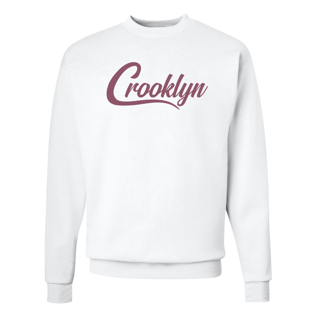 Teddy Bear Pink Low Dunks Crewneck Sweatshirt | Crooklyn, White