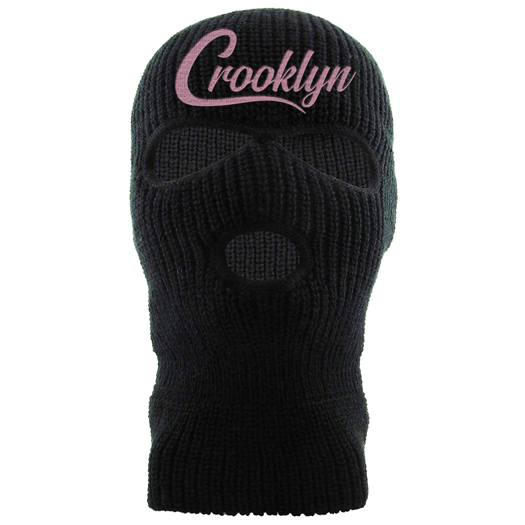 Teddy Bear Pink Low Dunks Ski Mask | Crooklyn, Black