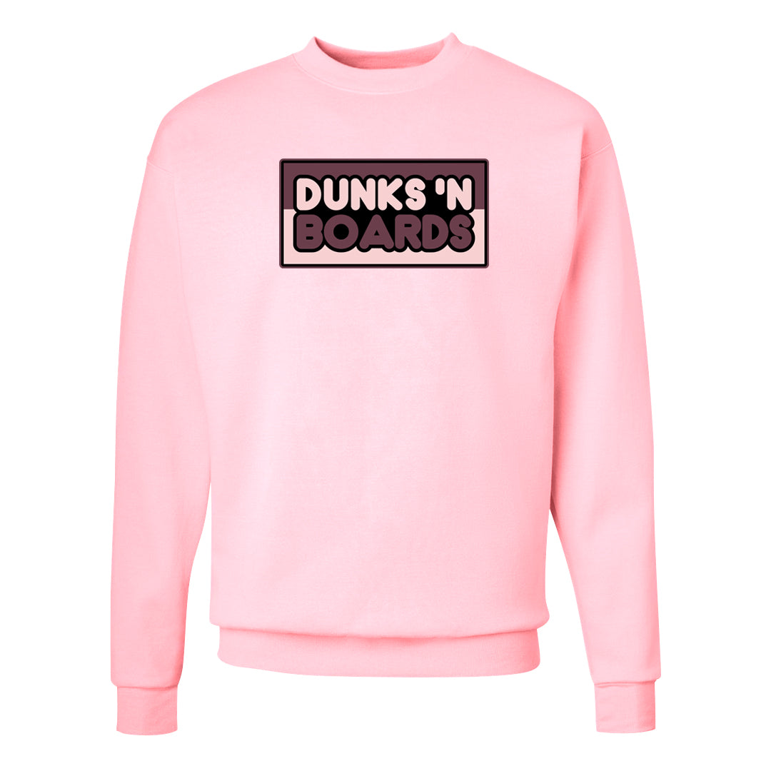 Teddy Bear Pink Low Dunks Crewneck Sweatshirt | Dunks N Boards, Light Pink
