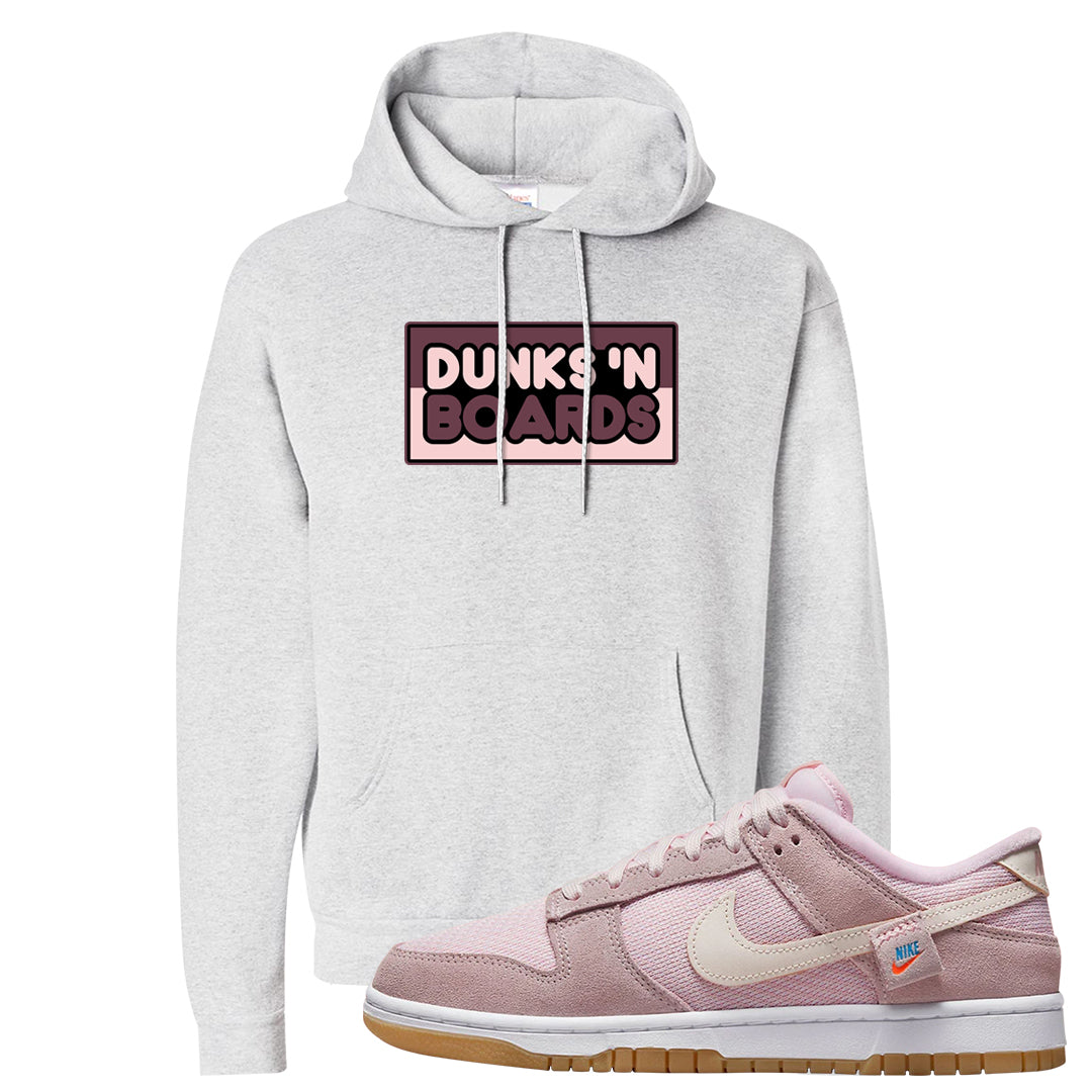 Teddy Bear Pink Low Dunks Hoodie | Dunks N Boards, Ash