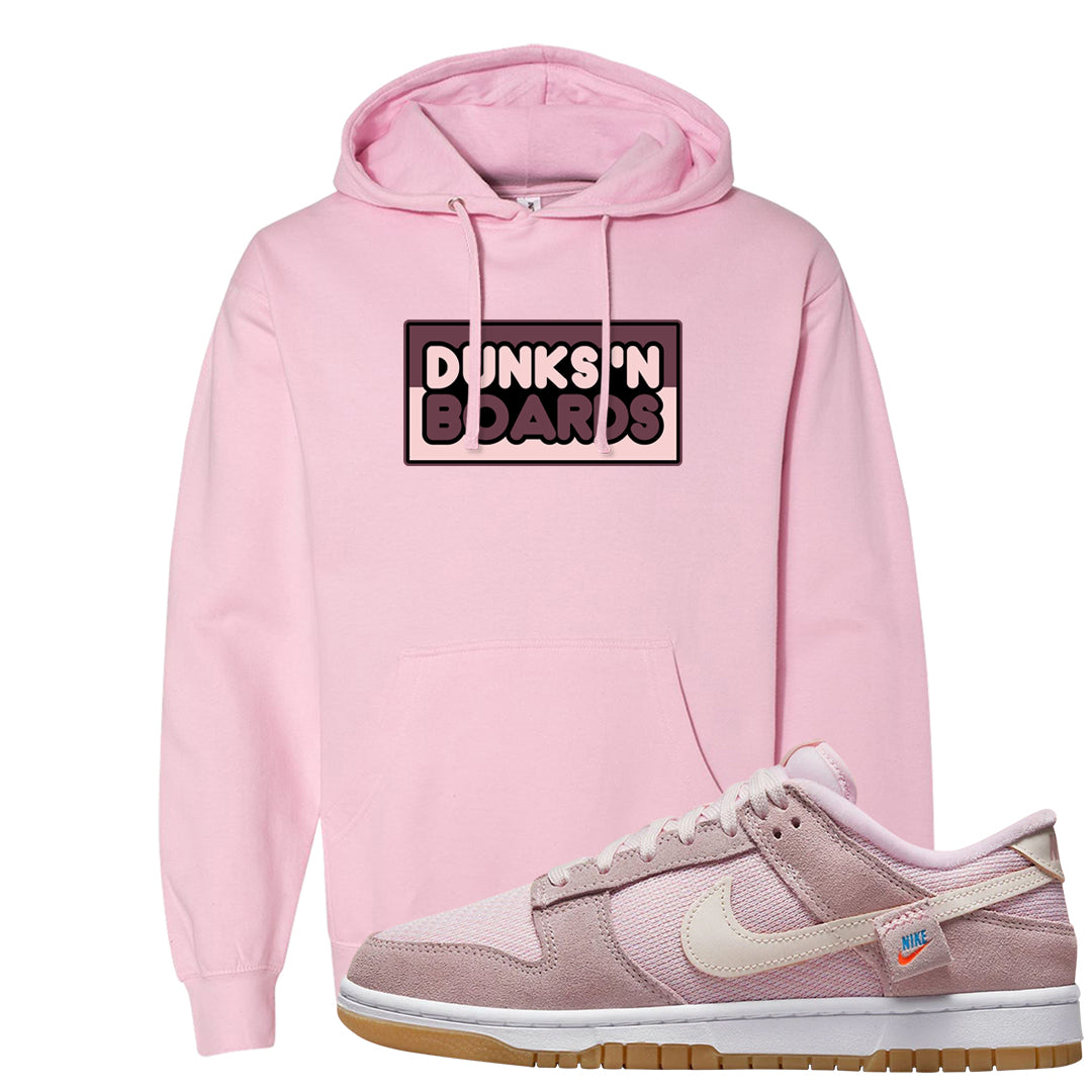 Teddy Bear Pink Low Dunks Hoodie | Dunks N Boards, Light Pink