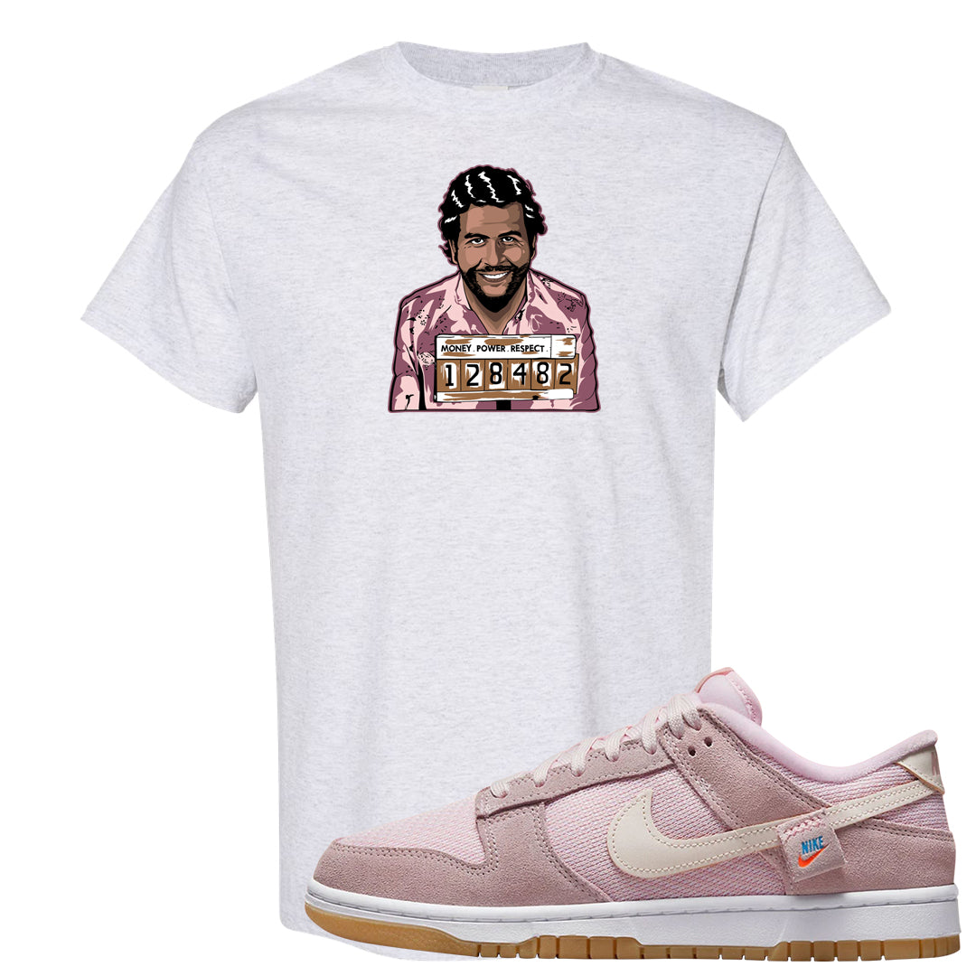 Teddy Bear Pink Low Dunks T Shirt | Escobar Illustration, Ash