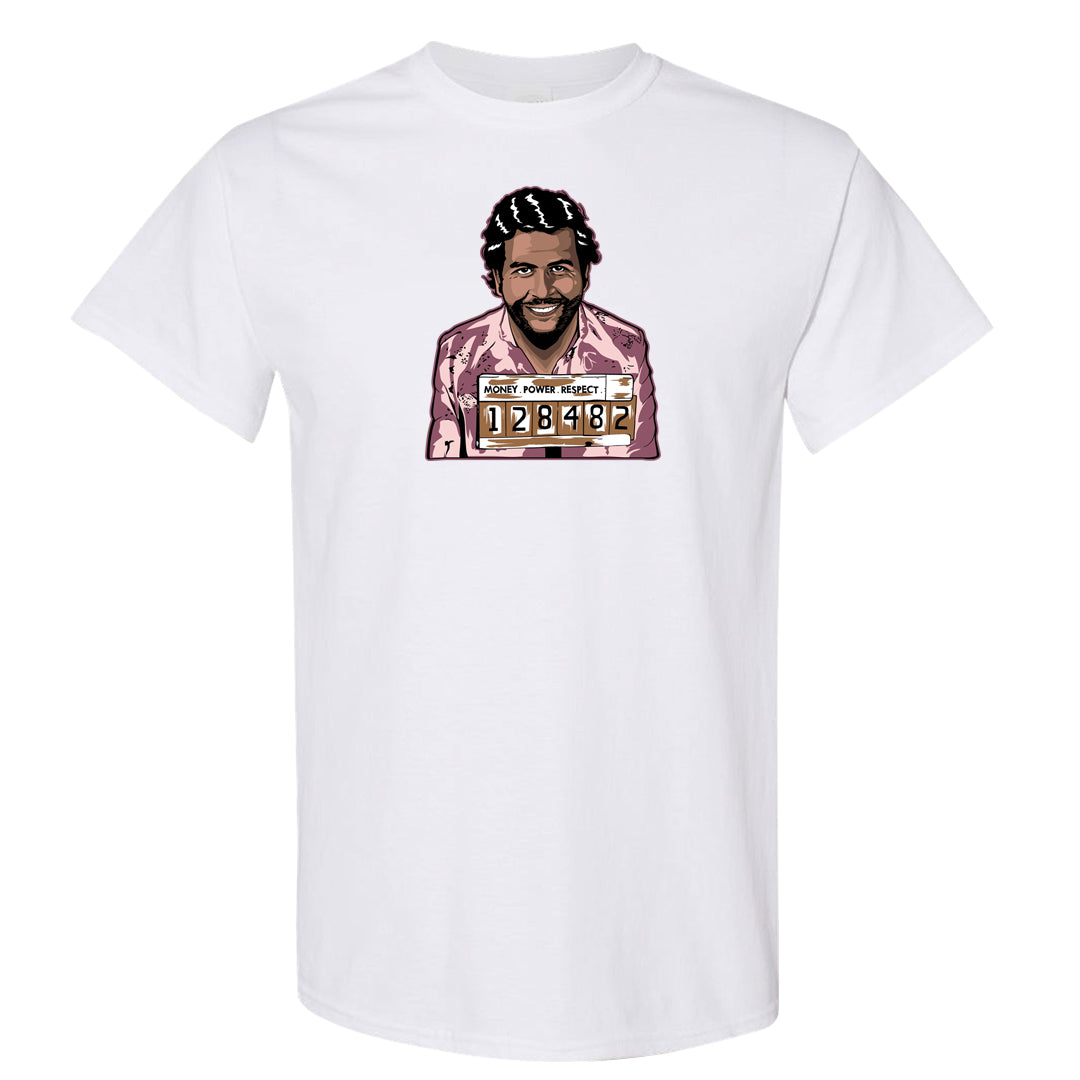 Teddy Bear Pink Low Dunks T Shirt | Escobar Illustration, White