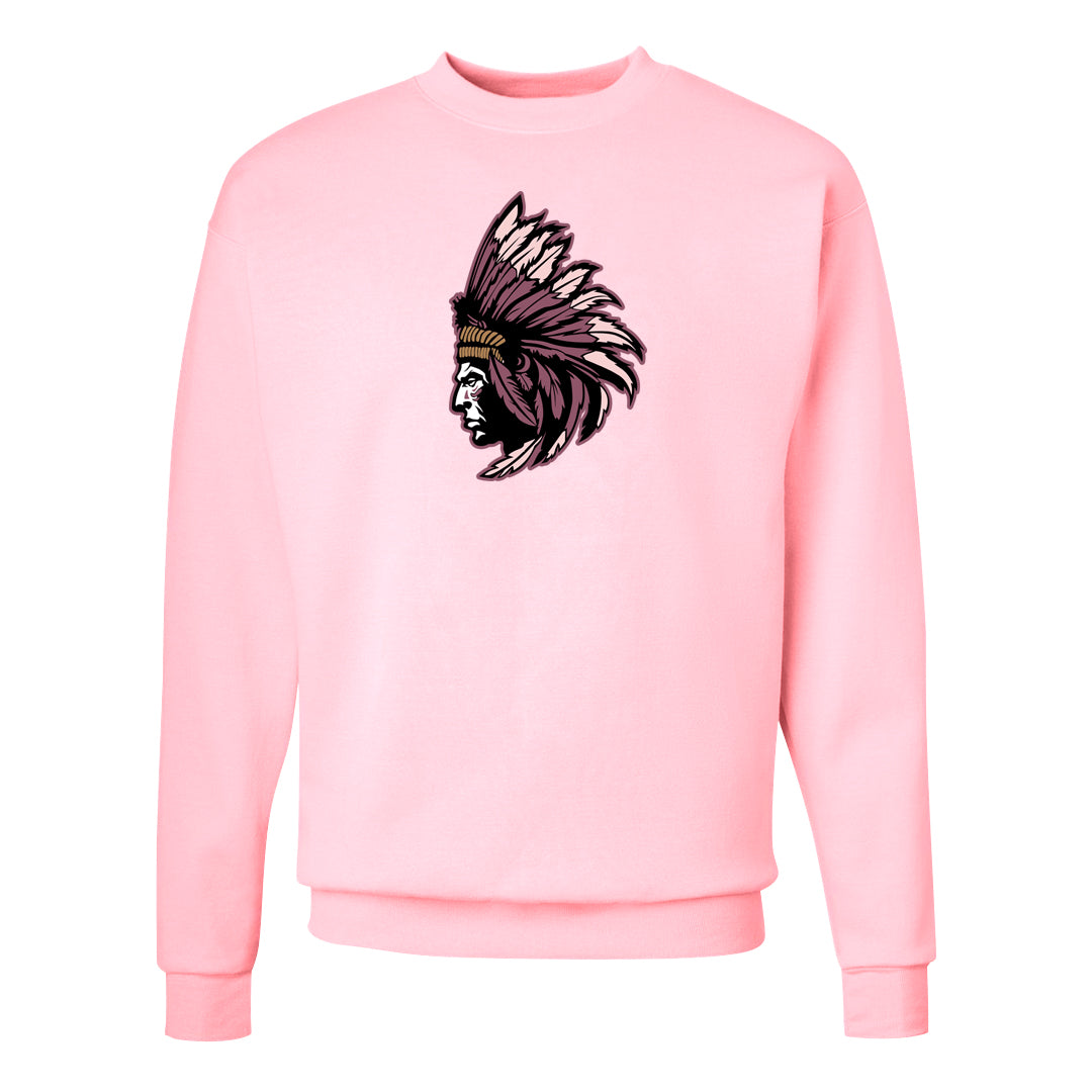 Teddy Bear Pink Low Dunks Crewneck Sweatshirt | Indian Chief, Light Pink