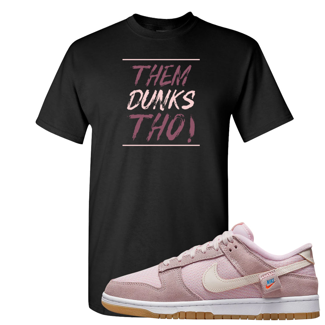 Teddy Bear Pink Low Dunks T Shirt | Them Dunks Tho, Black
