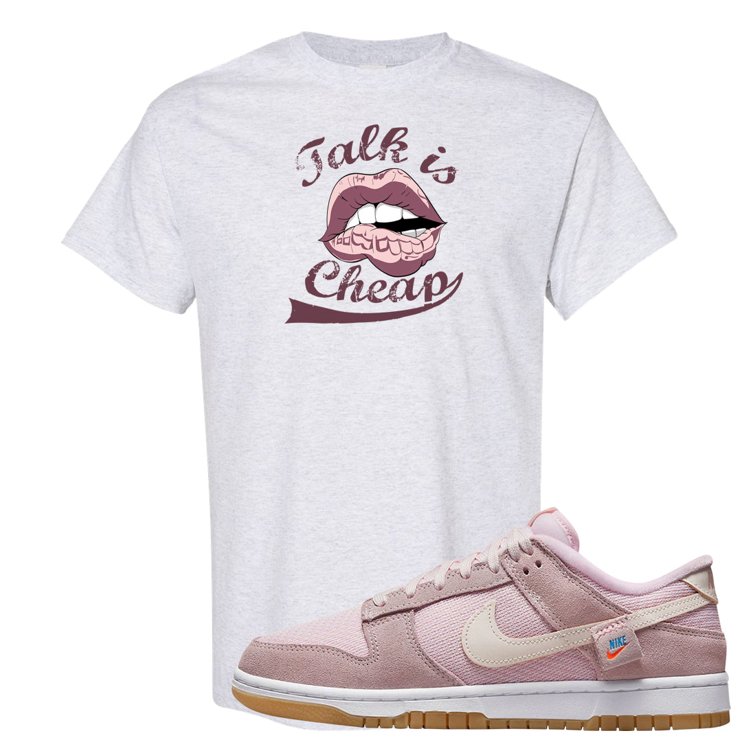 Teddy Bear Pink Low Dunks T Shirt | Talk Lips, Ash