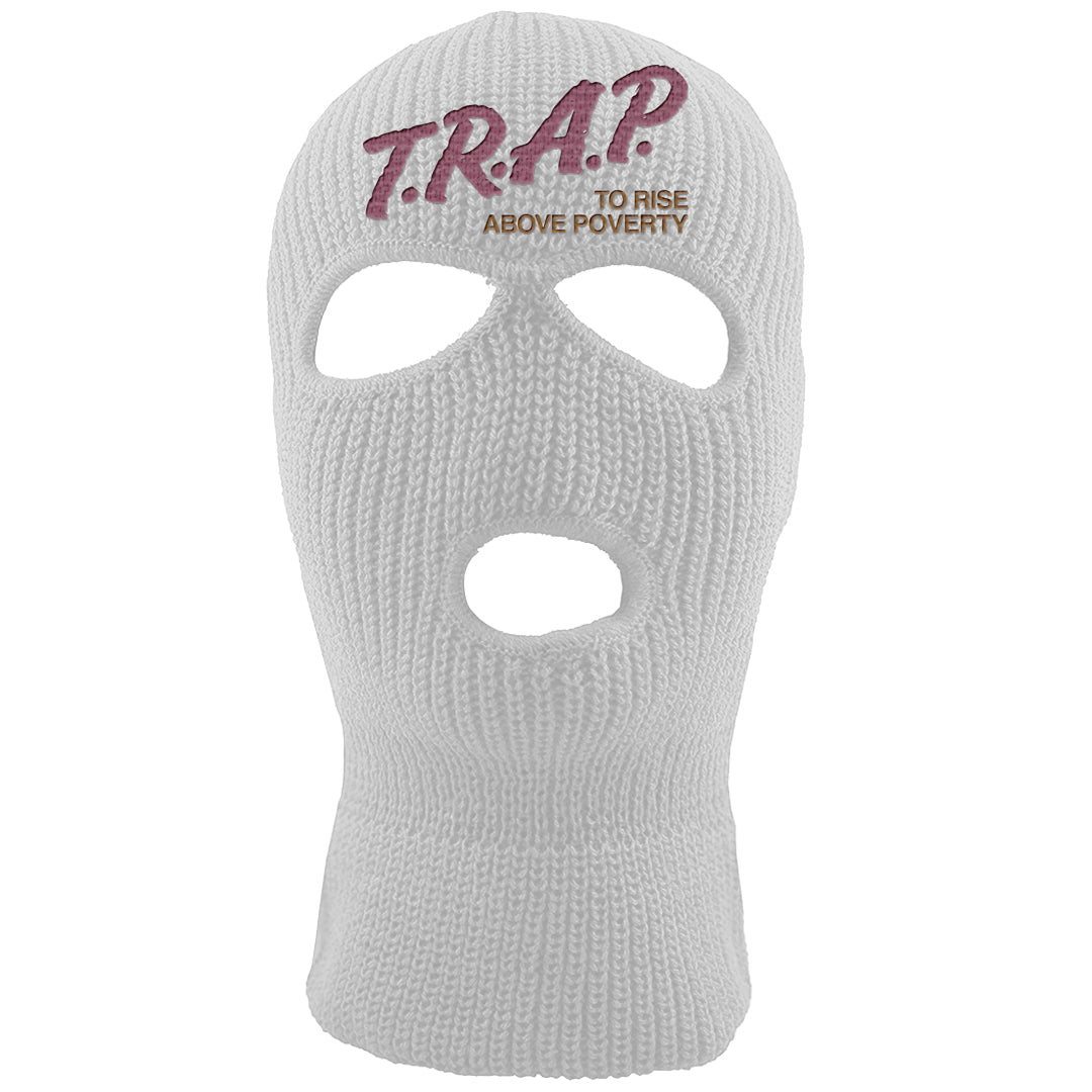 Teddy Bear Pink Low Dunks Ski Mask | Trap To Rise Above Poverty, White