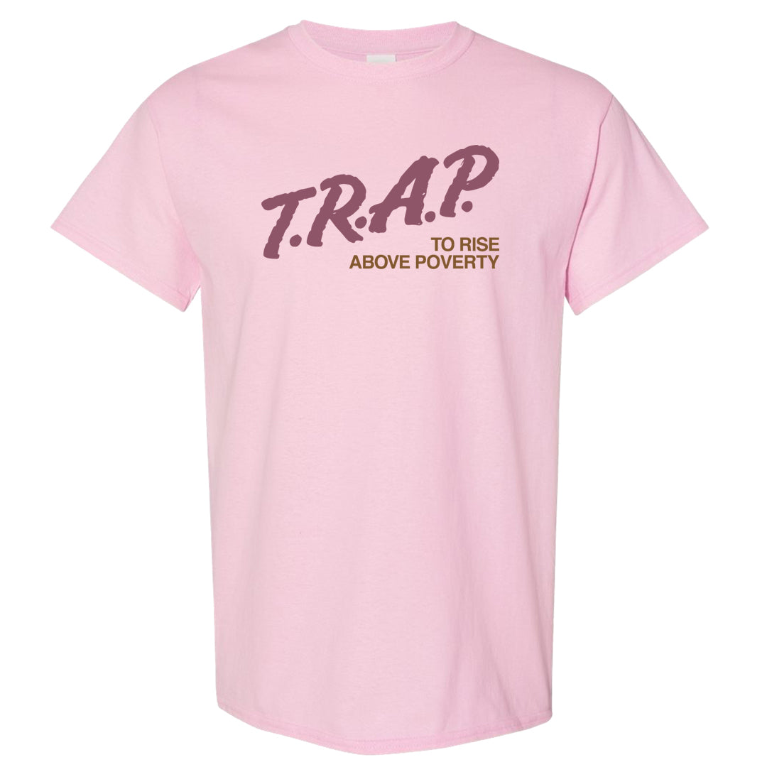 Teddy Bear Pink Low Dunks T Shirt | Trap To Rise Above Poverty, Light Pink