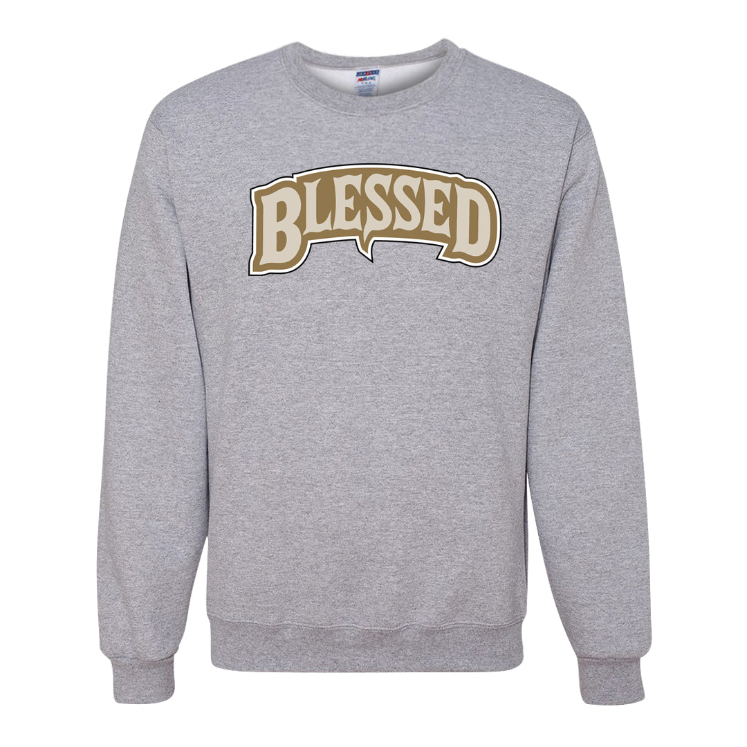 Future Is Equal Low Dunks Crewneck Sweatshirt | Blessed Arch, Ash