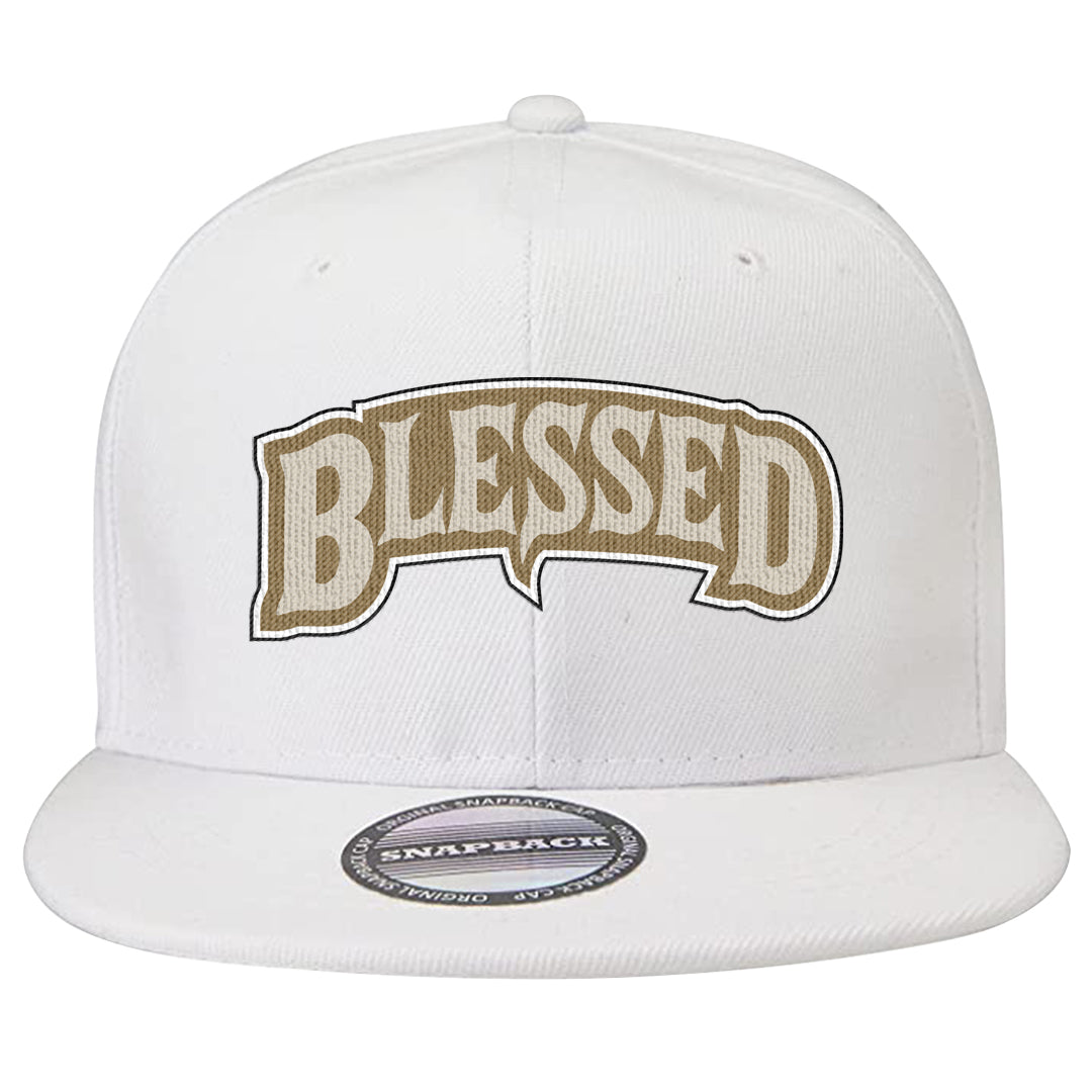 Future Is Equal Low Dunks Snapback Hat | Blessed Arch, White