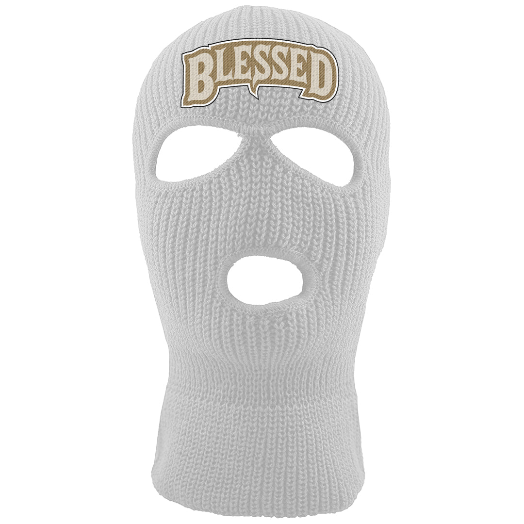 Future Is Equal Low Dunks Ski Mask | Blessed Arch, White
