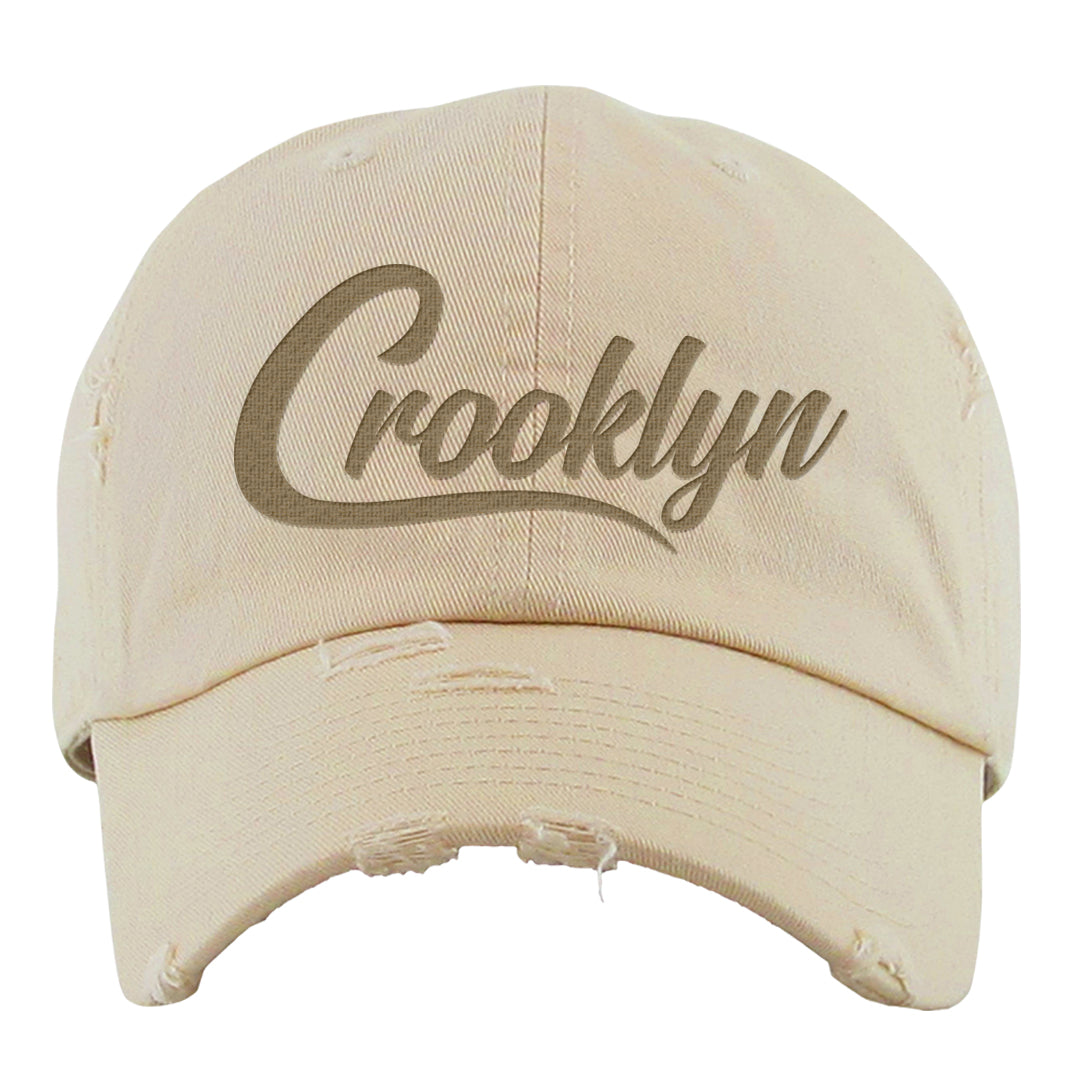 Future Is Equal Low Dunks Distressed Dad Hat | Crooklyn, Ivory