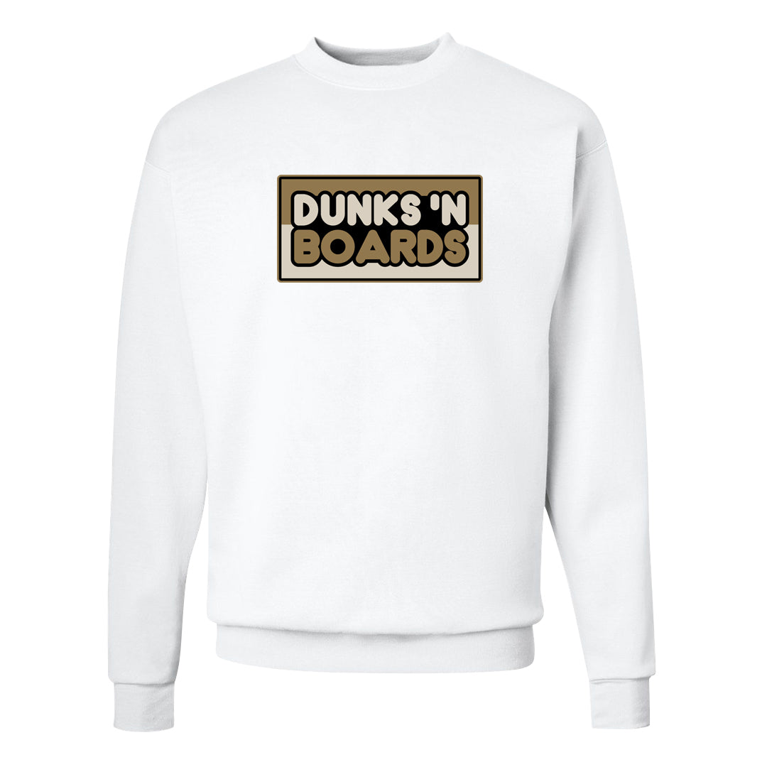 Future Is Equal Low Dunks Crewneck Sweatshirt | Dunks N Boards, White