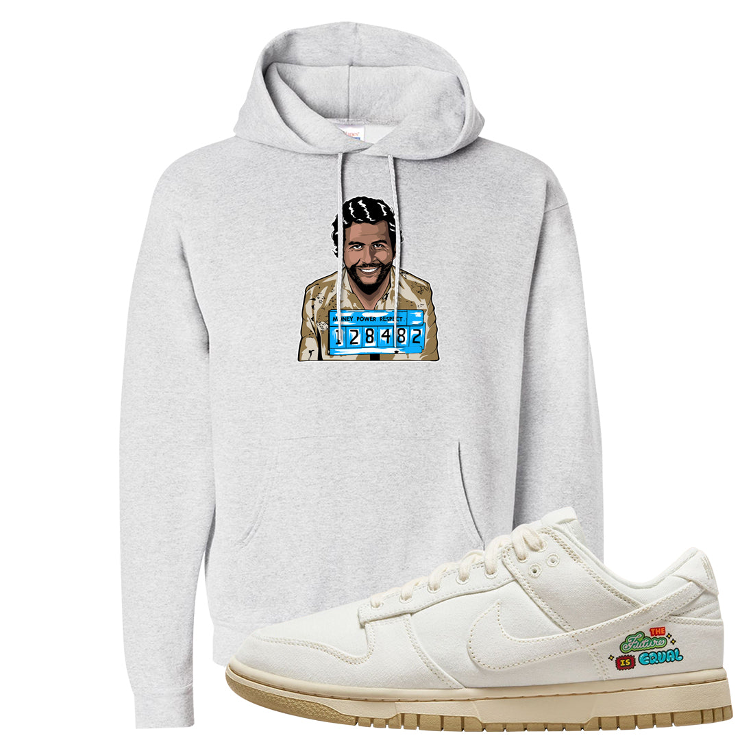 Future Is Equal Low Dunks Hoodie | Escobar Illustration, Ash