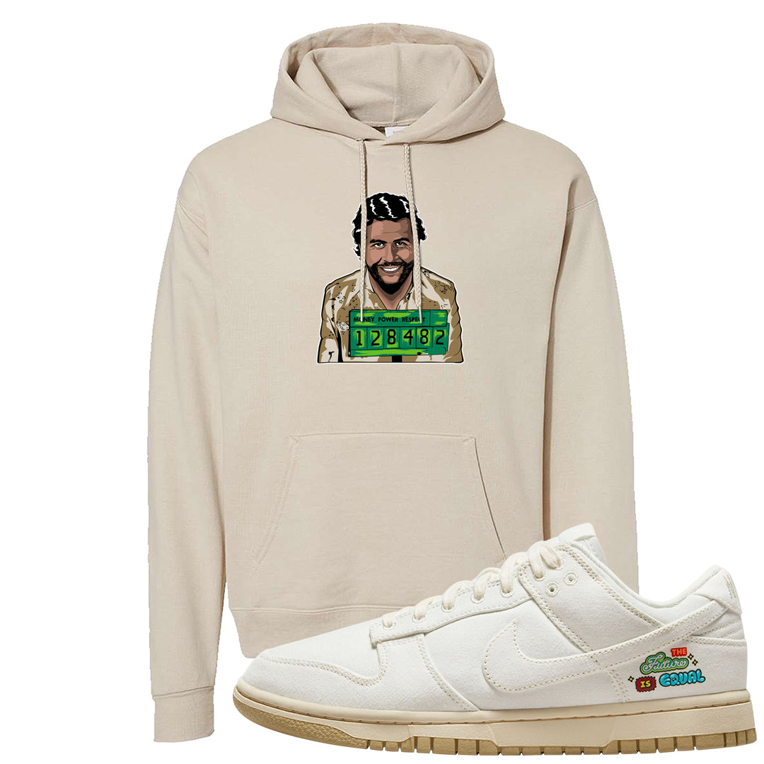 Future Is Equal Low Dunks Hoodie | Escobar Illustration, Sand