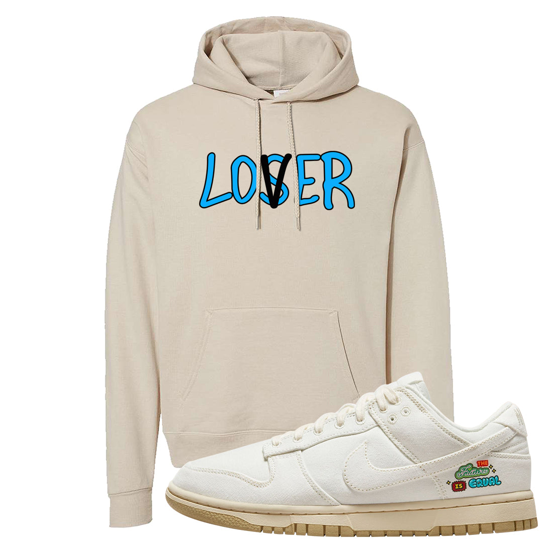 Future Is Equal Low Dunks Hoodie | Lover, Sand