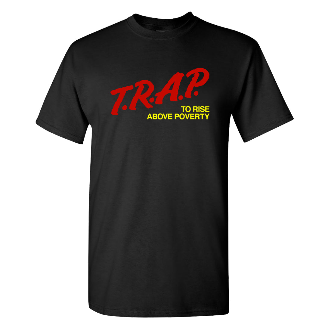 Future Is Equal Low Dunks T Shirt | Trap To Rise Above Poverty, Black