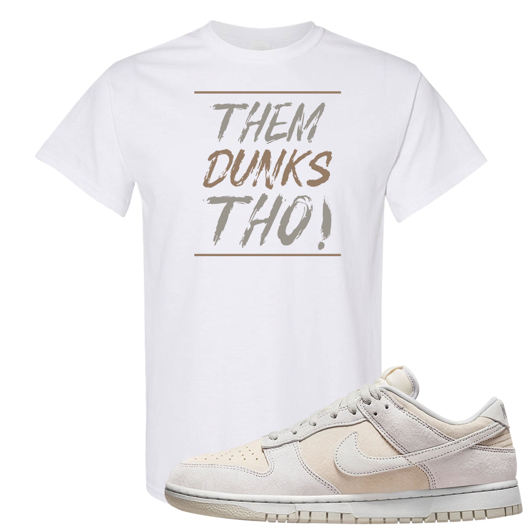 Vast Grey Low Dunks T Shirt | Them Dunks Tho, White