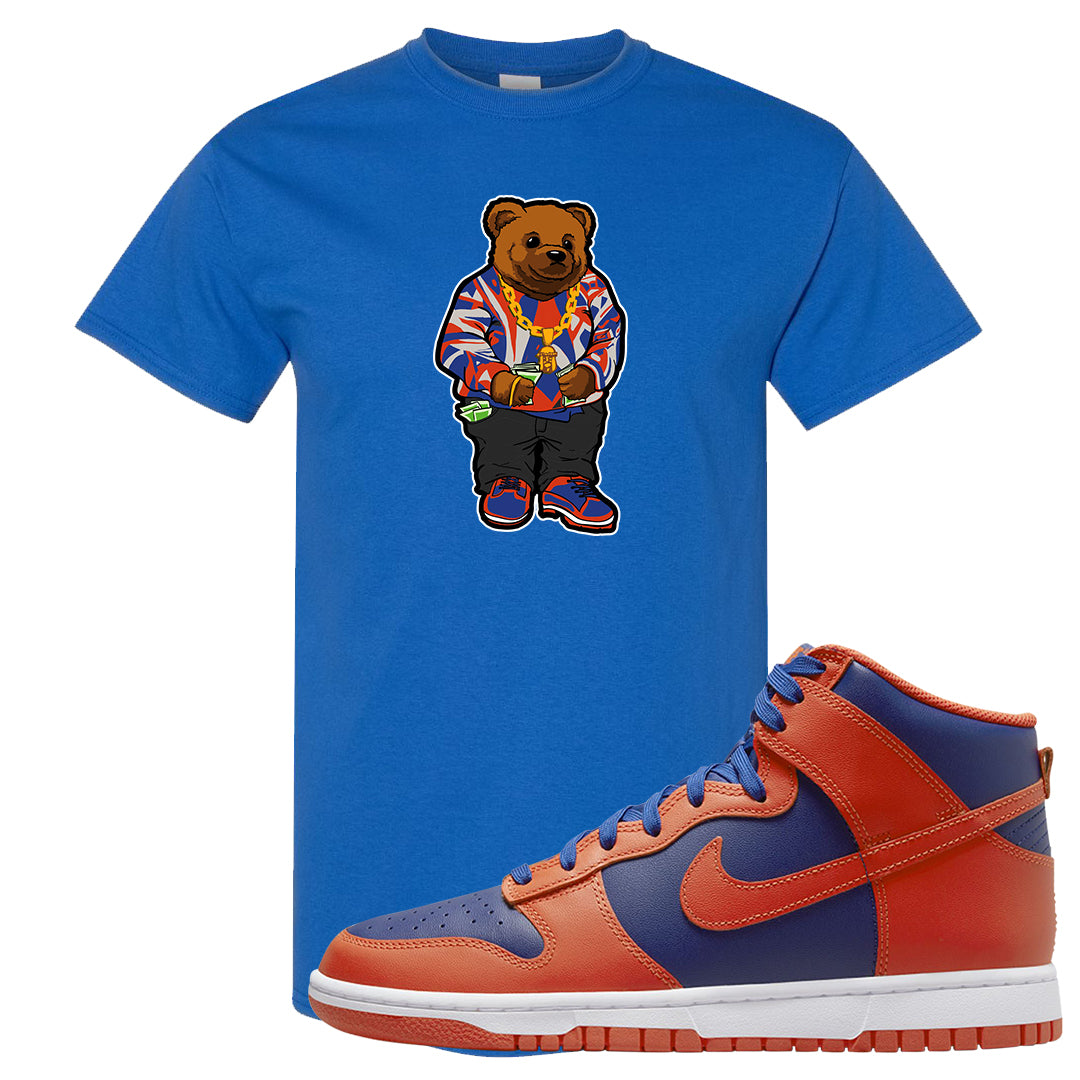 Orange Deep Royal High Dunks T Shirt | Sweater Bear, Royal
