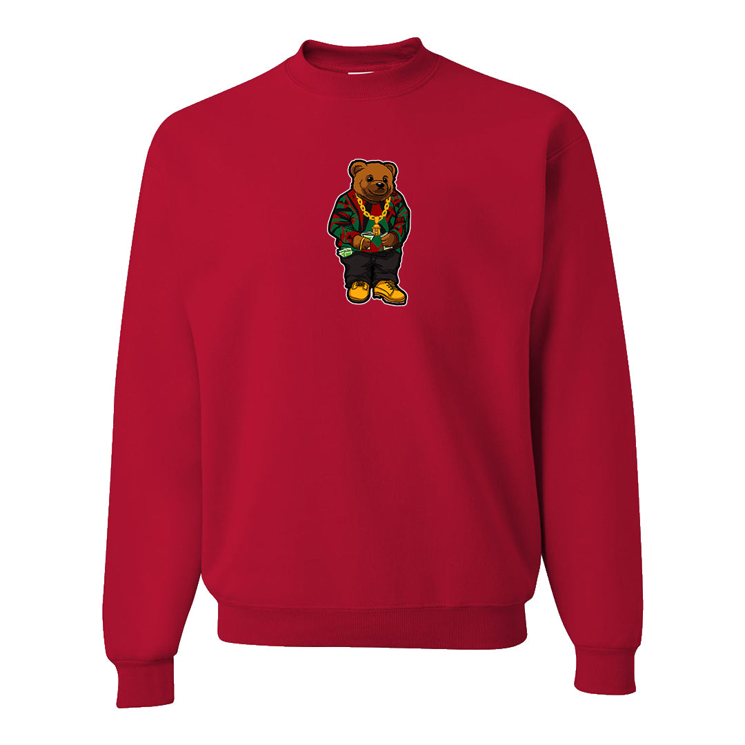 Plaid High Dunks Crewneck Sweatshirt | Sweater Bear, Red