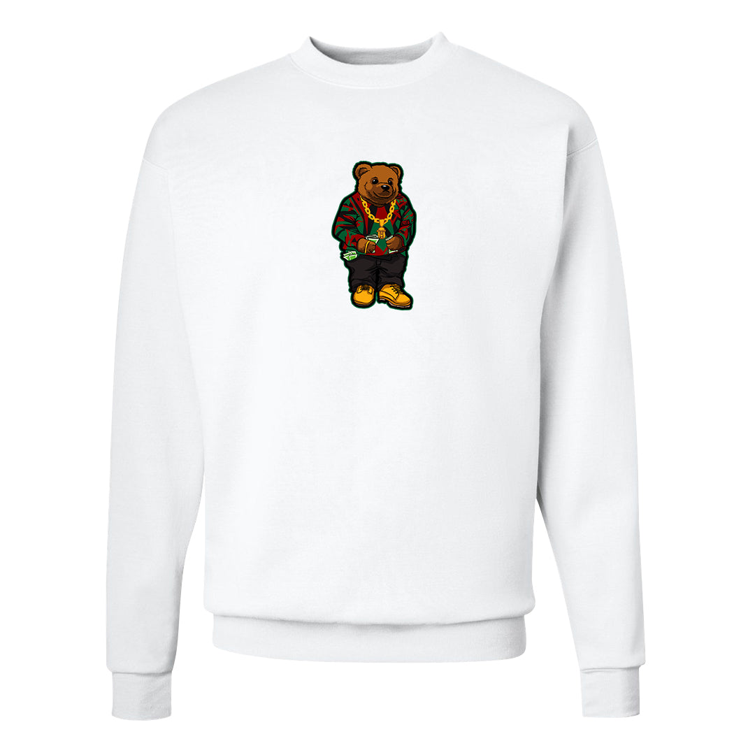 Plaid High Dunks Crewneck Sweatshirt | Sweater Bear, White
