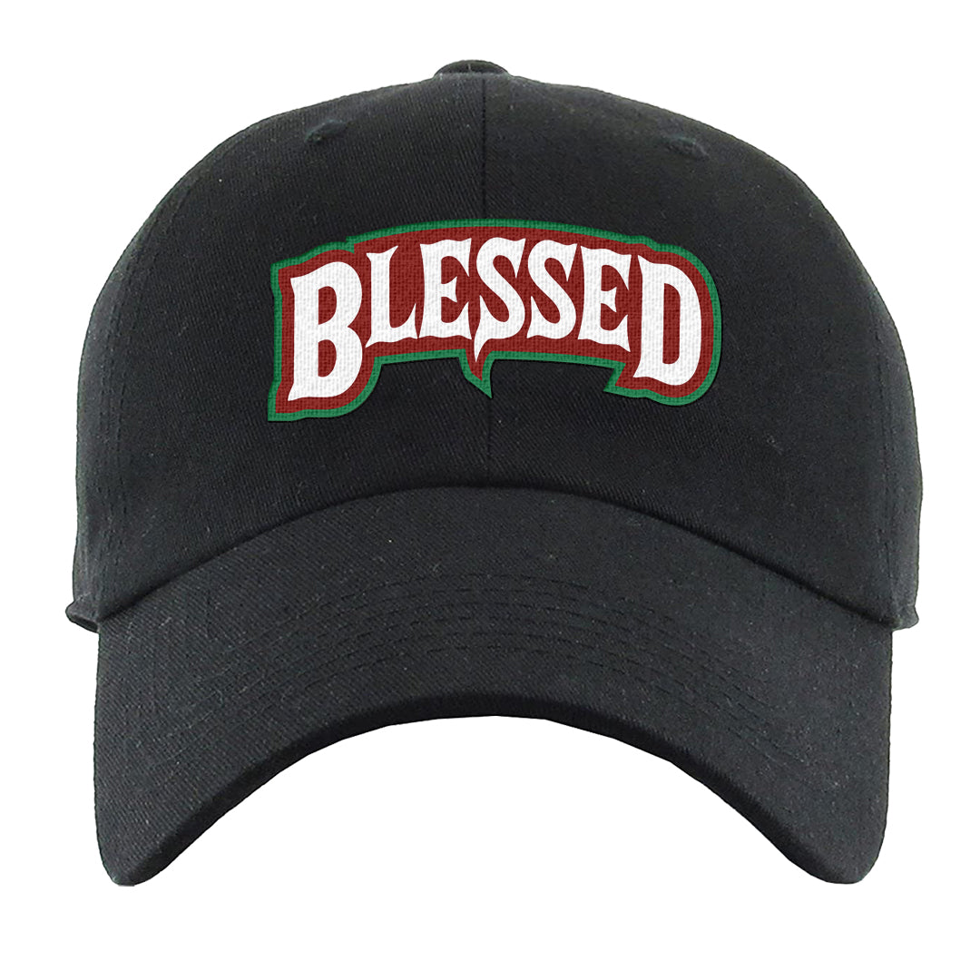 Plaid High Dunks Dad Hat | Blessed Arch, Black