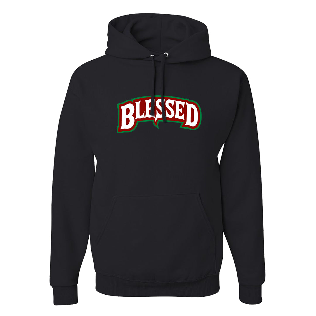 Plaid High Dunks Hoodie | Blessed Arch, Black