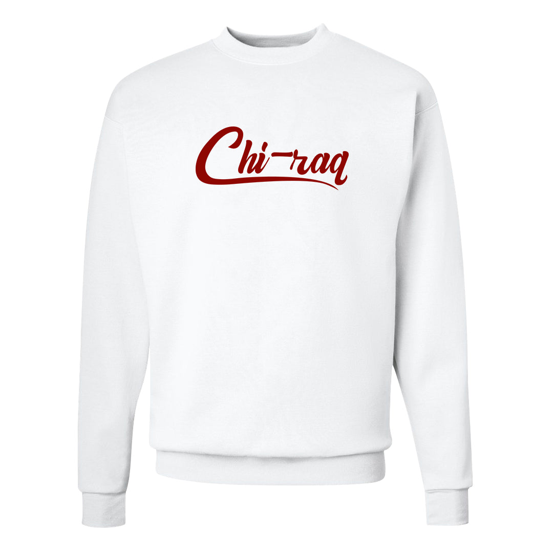 Plaid High Dunks Crewneck Sweatshirt | Chiraq, White