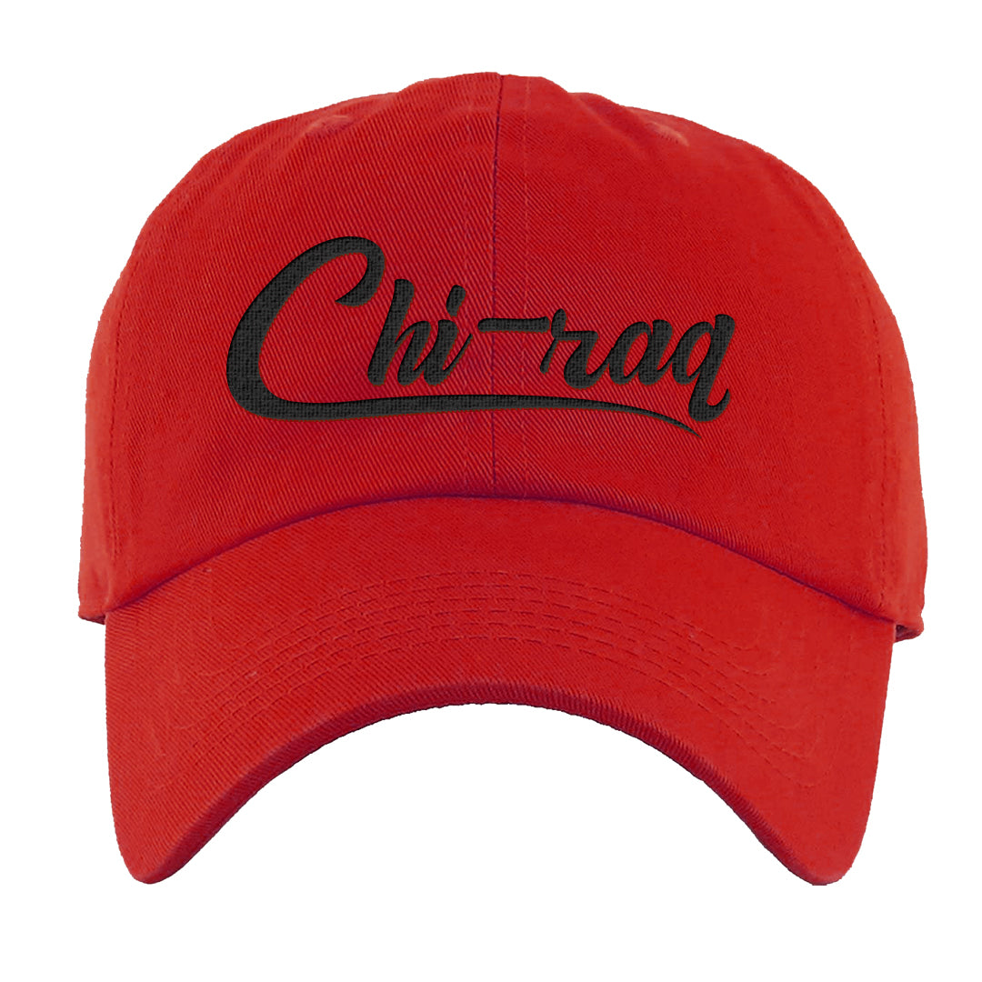 Plaid High Dunks Dad Hat | Chiraq, Red